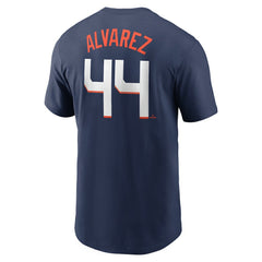 Navy Yordan Alvarez Houston Astros Nike 2025 City Connect Fuse Name & Number T-Shirt
