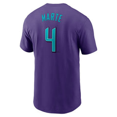 Purple Ketel Marte Arizona Diamondbacks Nike 2025 City Connect Fuse Name & Number T-Shirt