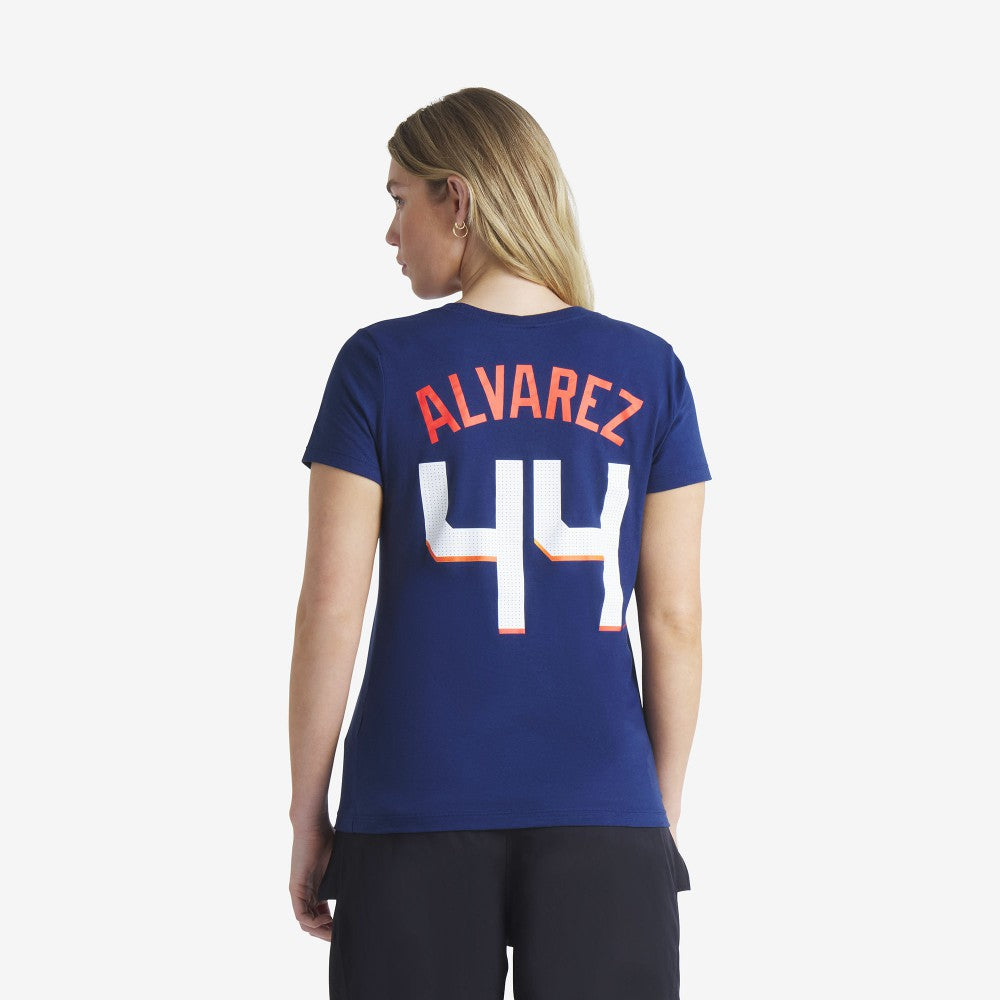 Navy Yordan Alvarez Houston Astros Nike Women's 2025 City Connect Fuse Name & Number T-Shirt