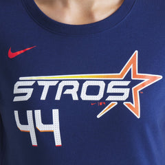 Navy Yordan Alvarez Houston Astros Nike Women's 2025 City Connect Fuse Name & Number T-Shirt