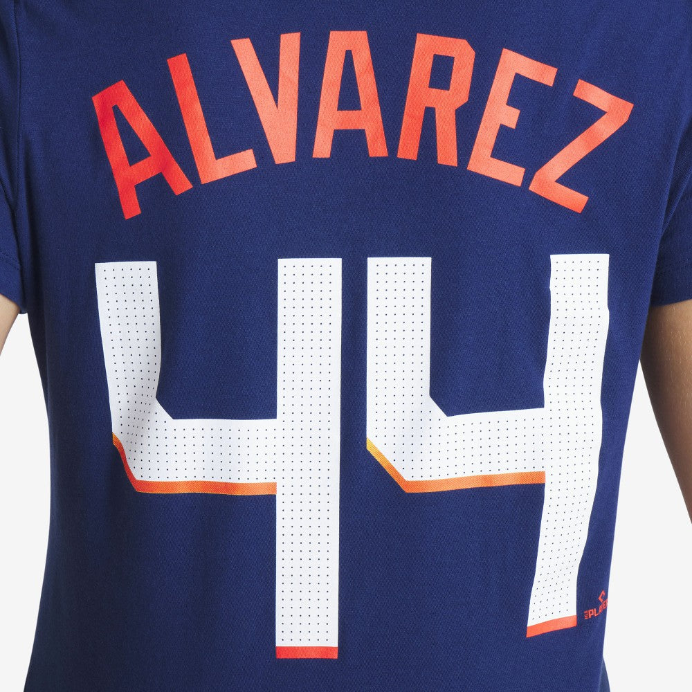 Navy Yordan Alvarez Houston Astros Nike Women's 2025 City Connect Fuse Name & Number T-Shirt