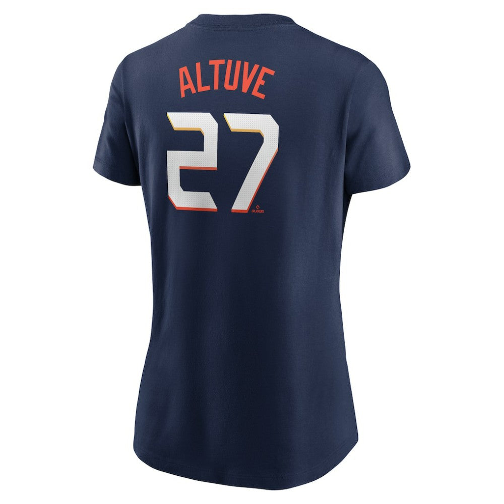 Navy Jose Altuve Houston Astros Nike Women's 2025 City Connect Fuse Name & Number T-Shirt