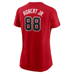 Red Luis Robert Jr. Chicago White Sox Nike Women's 2025 City Connect Fuse Name & Number T-Shirt