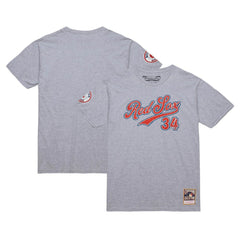 Grey Heather David Ortiz Boston Red Sox Mitchell & Ness Cooperstown Collection Player T-Shirt