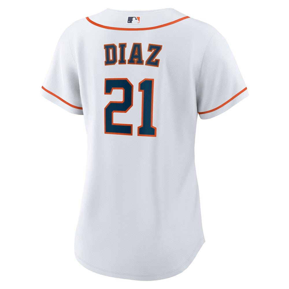 White Yainer Diaz Houston Astros Nike Women's Home Replica Jersey