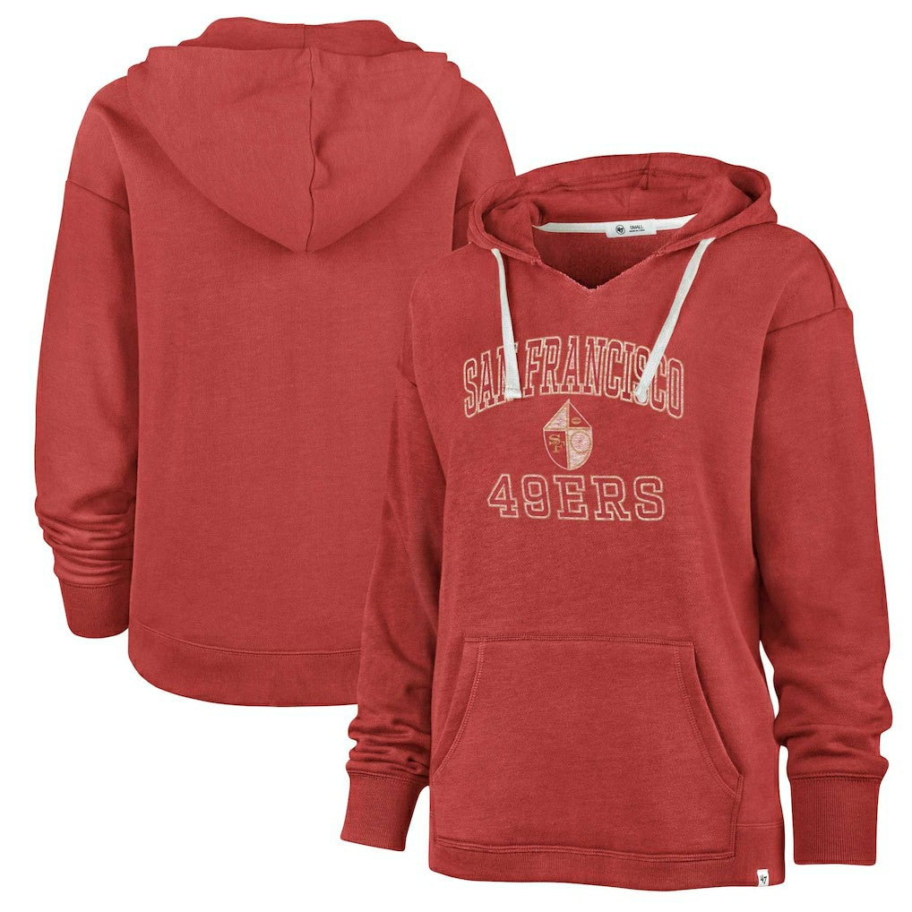 '47 Women's Plus Size Clarity Kennedy Pullover Hoodie - San Francisco 49ers Hoodies