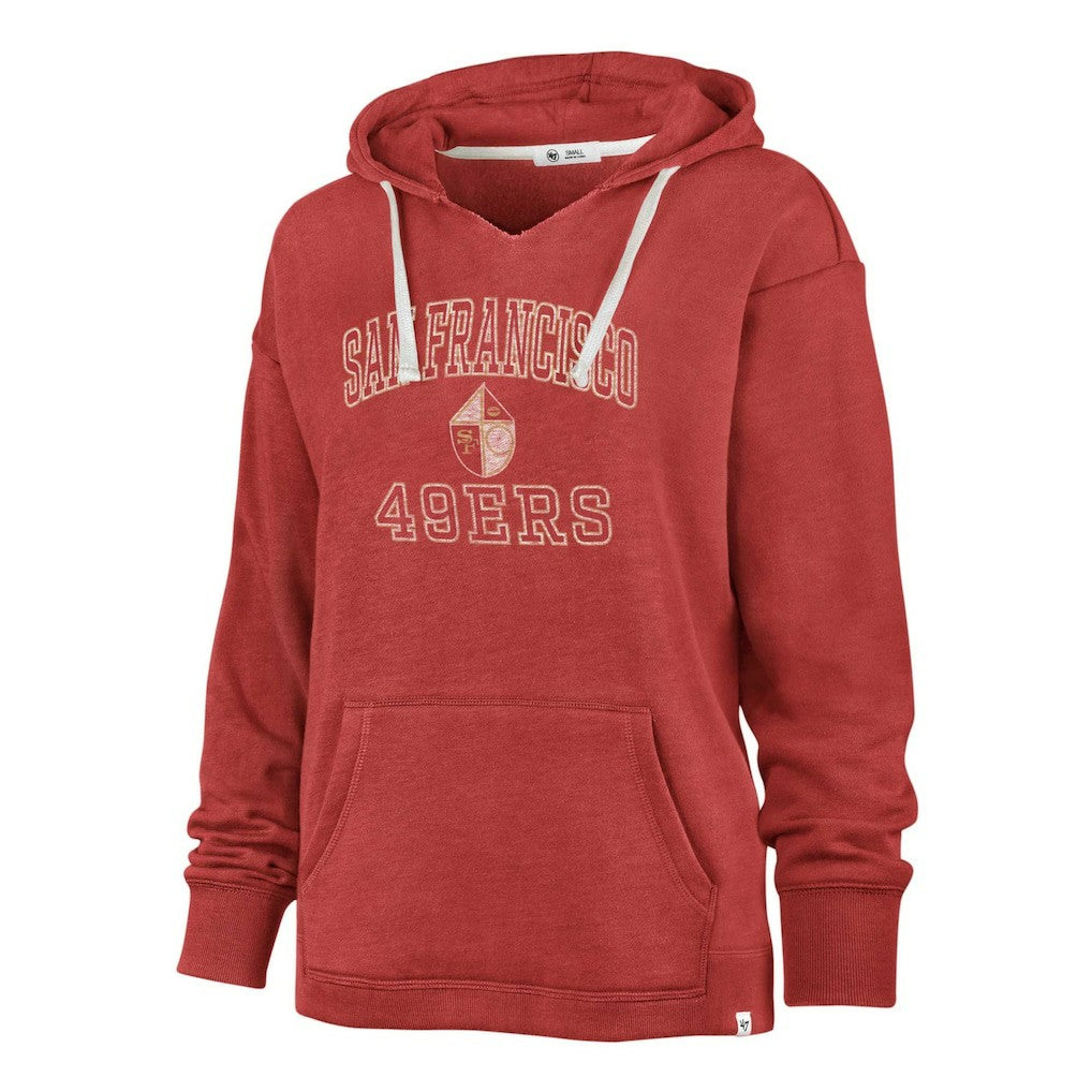 '47 Women's Plus Size Clarity Kennedy Pullover Hoodie - San Francisco 49ers Hoodies