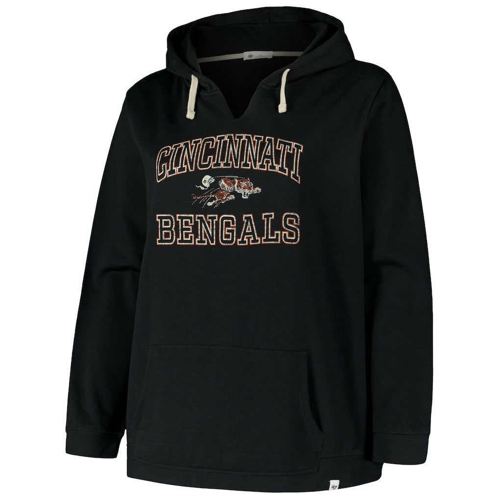 '47 Women's Plus Size Clarity Kennedy Pullover Hoodie - Cincinnati Bengals Hoodies