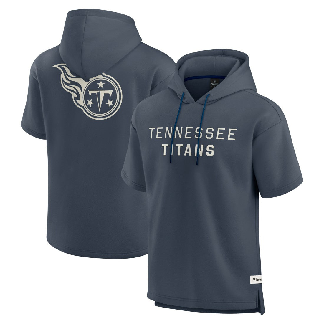 Elements Future Ground Lettering Short Sleeve Pullover Hoodie - Tennessee Titans Hoodies