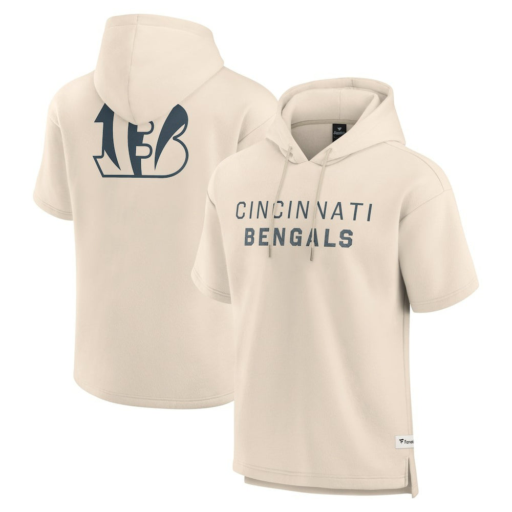 Elements Future Ground Lettering Short Sleeve Pullover Hoodie - Cincinnati Bengals Hoodies