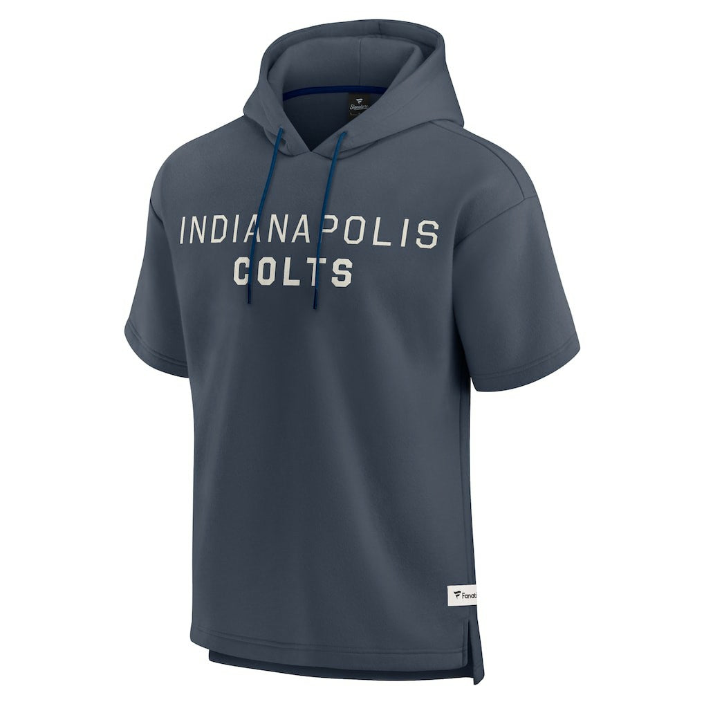 Elements Future Ground Lettering Short Sleeve Pullover Hoodie - Indianapolis Colts Hoodies