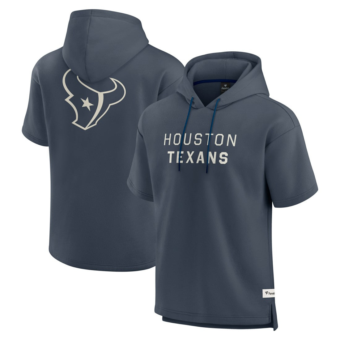 Elements Future Ground Lettering Short Sleeve Pullover Hoodie - Houston Texans Hoodies
