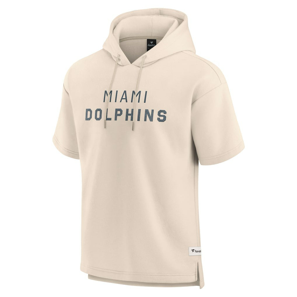 Elements Future Ground Lettering Short Sleeve Pullover Hoodie - Miami Dolphins Hoodies