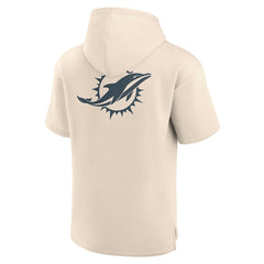 Elements Future Ground Lettering Short Sleeve Pullover Hoodie - Miami Dolphins Hoodies