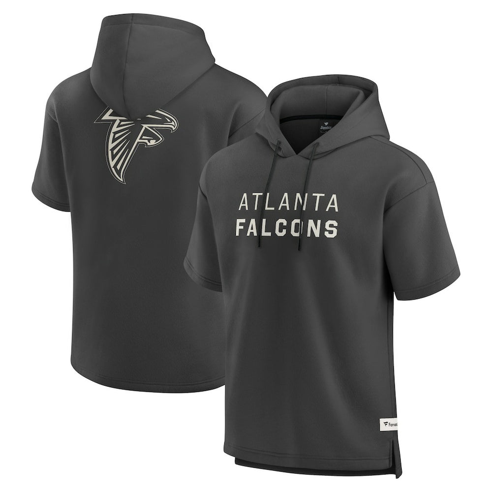 Elements Future Ground Lettering Short Sleeve Pullover Hoodie - Atlanta Falcons Hoodies