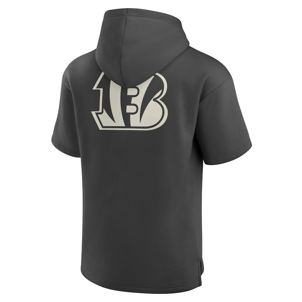 Elements Future Ground Lettering Short Sleeve Pullover Hoodie - Cincinnati Bengals Hoodies