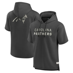 Elements Future Ground Lettering Short Sleeve Pullover Hoodie - Carolina Panthers Hoodies