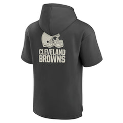 Elements Future Ground Lettering Short Sleeve Pullover Hoodie - Cleveland Browns Hoodies