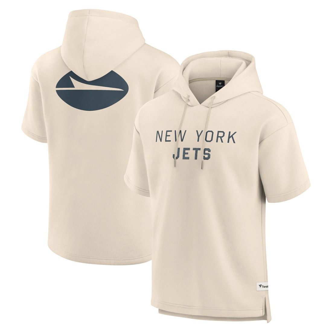 Elements Future Ground Lettering Short Sleeve Pullover Hoodie - New York Jets Hoodies