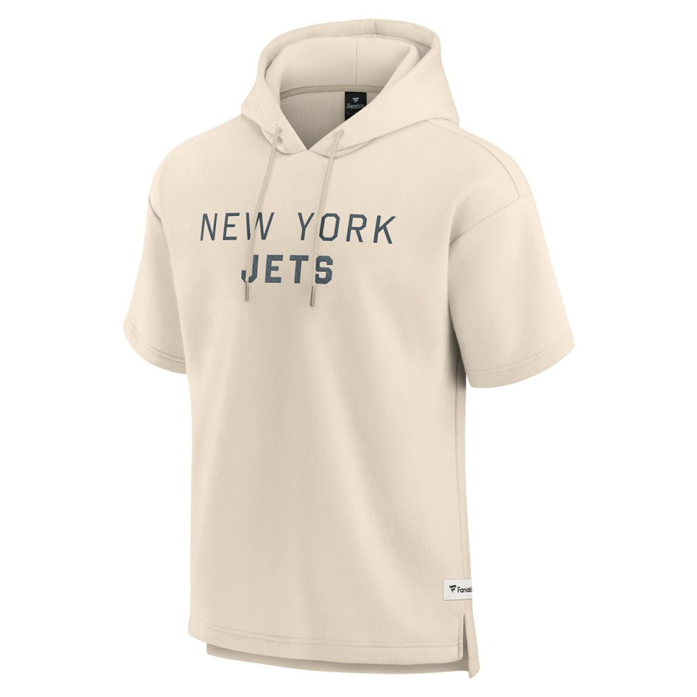 Elements Future Ground Lettering Short Sleeve Pullover Hoodie - New York Jets Hoodies