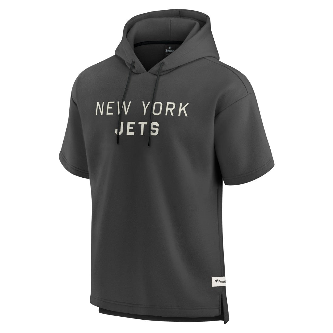 Elements Future Ground Lettering Short Sleeve Pullover Hoodie - New York Jets Hoodies