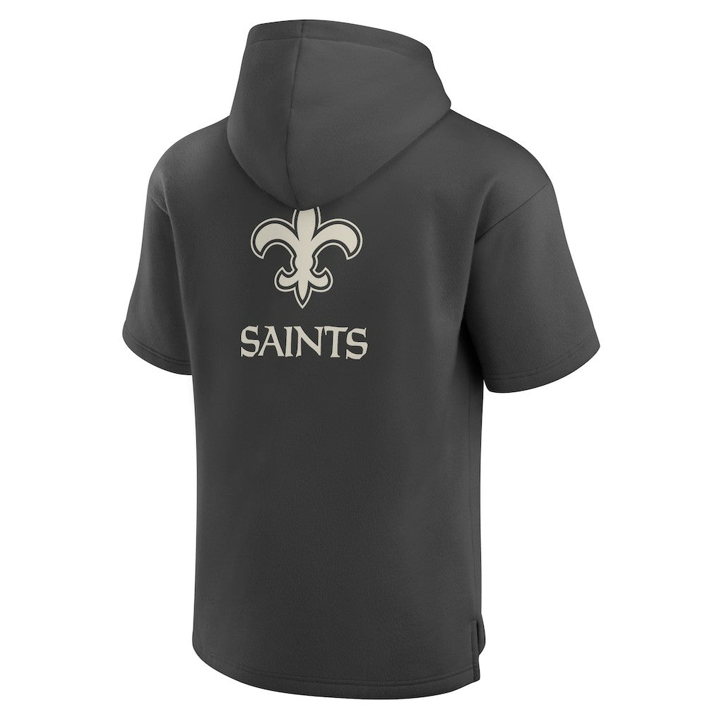 Elements Future Ground Lettering Short Sleeve Pullover Hoodie - New Orleans Saints Hoodies
