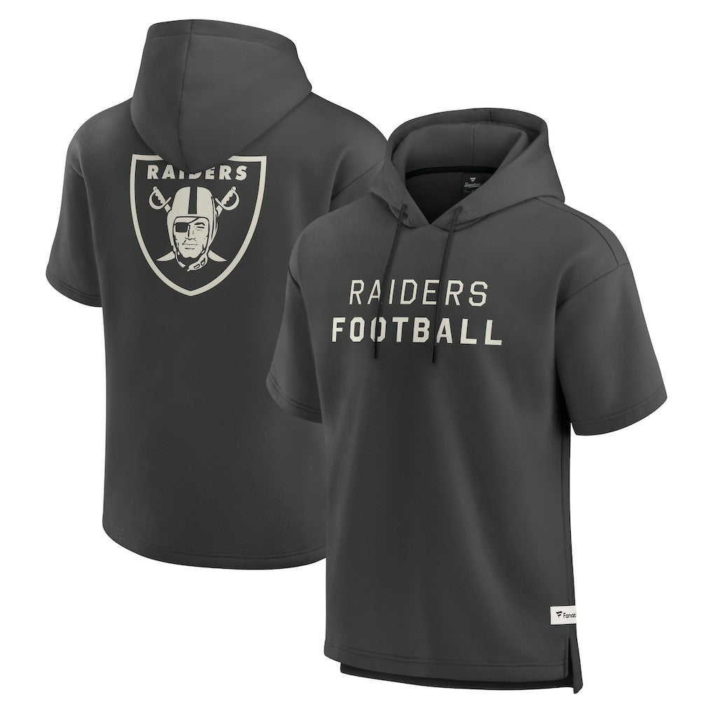 Elements Future Ground Lettering Short Sleeve Pullover Hoodie - Las Vegas Raiders Hoodies