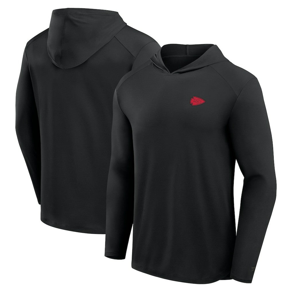 Front Office Power Mono Long Sleeve Hoodie T-Shirt - Kansas City Chiefs Hoodies