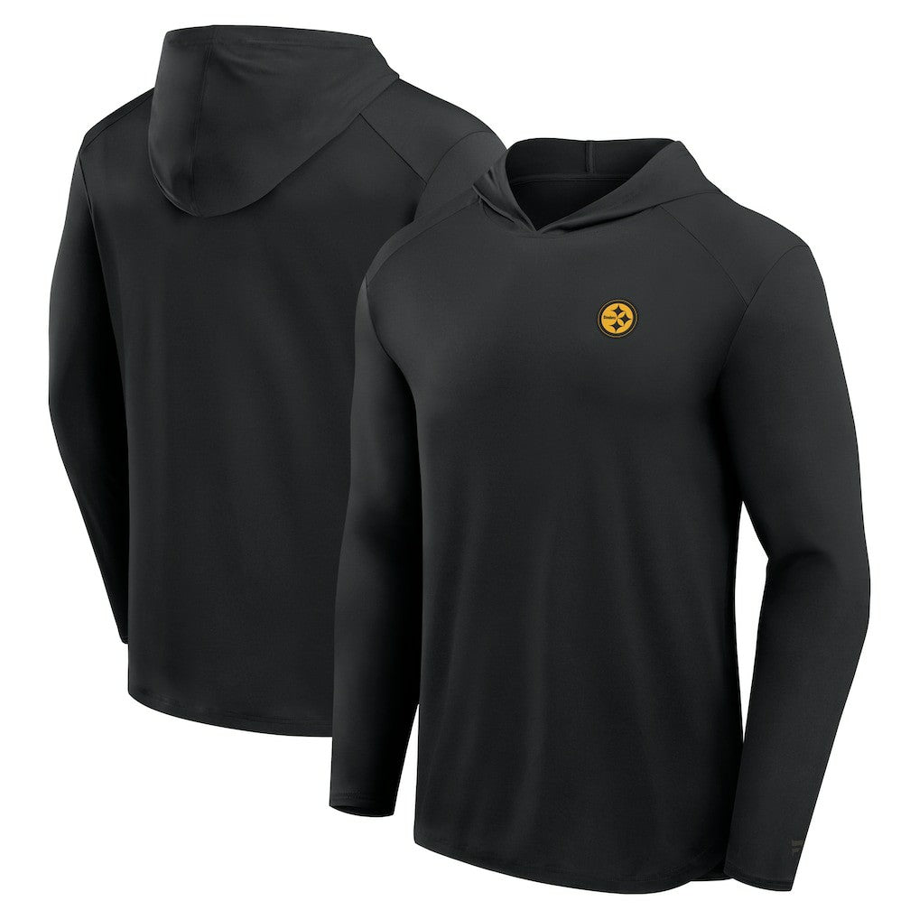 Front Office Power Mono Long Sleeve Hoodie T-Shirt - Pittsburgh Steelers Hoodies