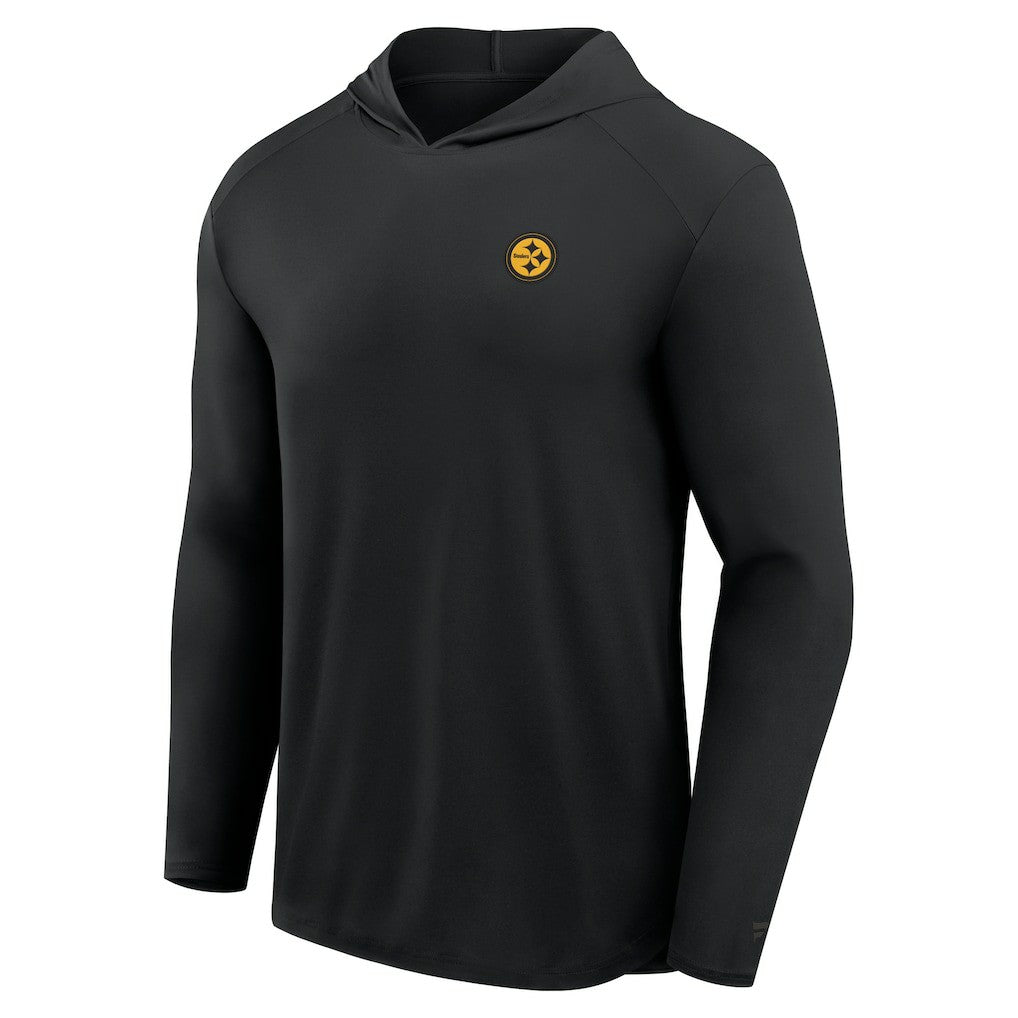 Front Office Power Mono Long Sleeve Hoodie T-Shirt - Pittsburgh Steelers Hoodies