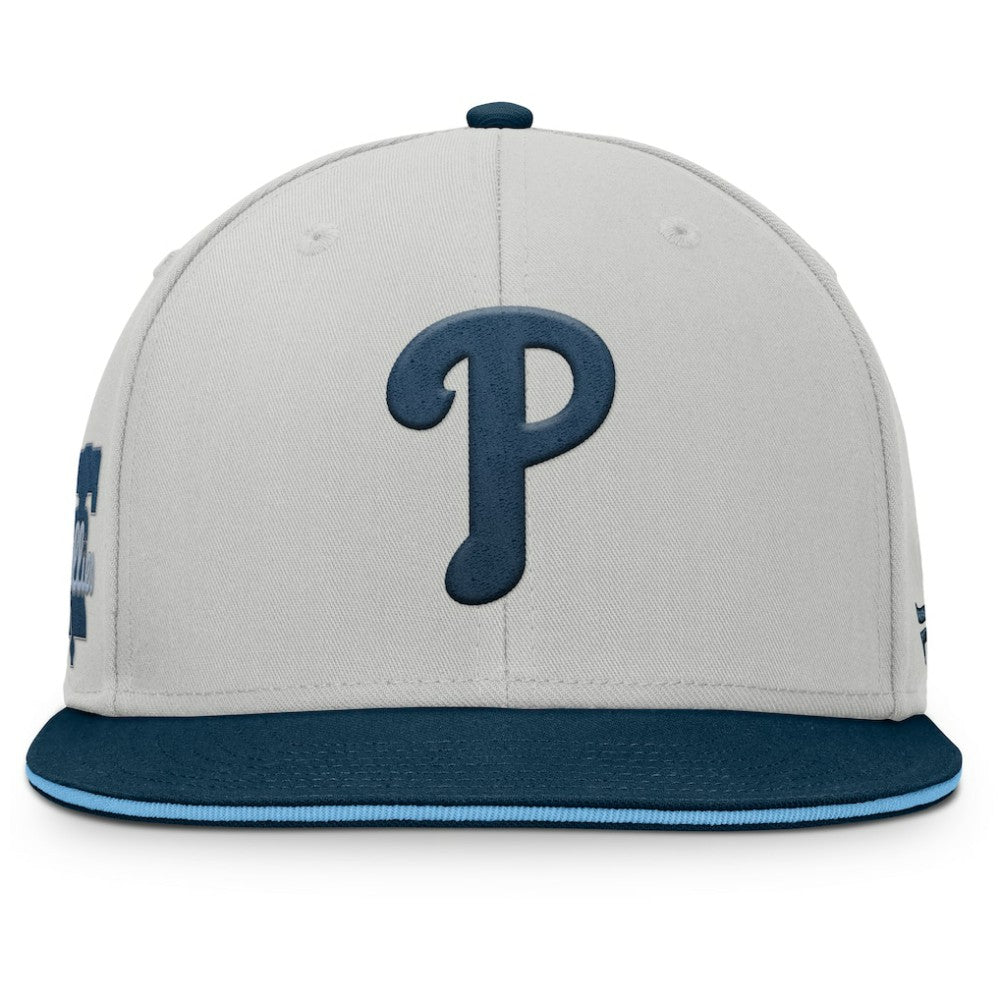 Gray Philadelphia Phillies Fanatics Knuckleball Snapback Hat