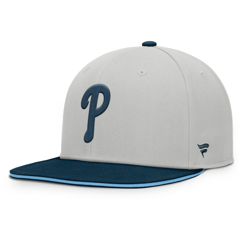 Gray Philadelphia Phillies Fanatics Knuckleball Snapback Hat