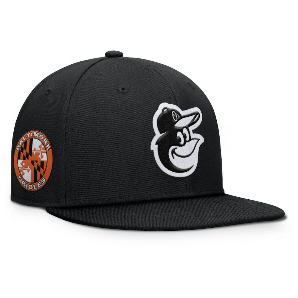 Black Baltimore Orioles Fanatics Walk-Off Bullpen Snapback Hat