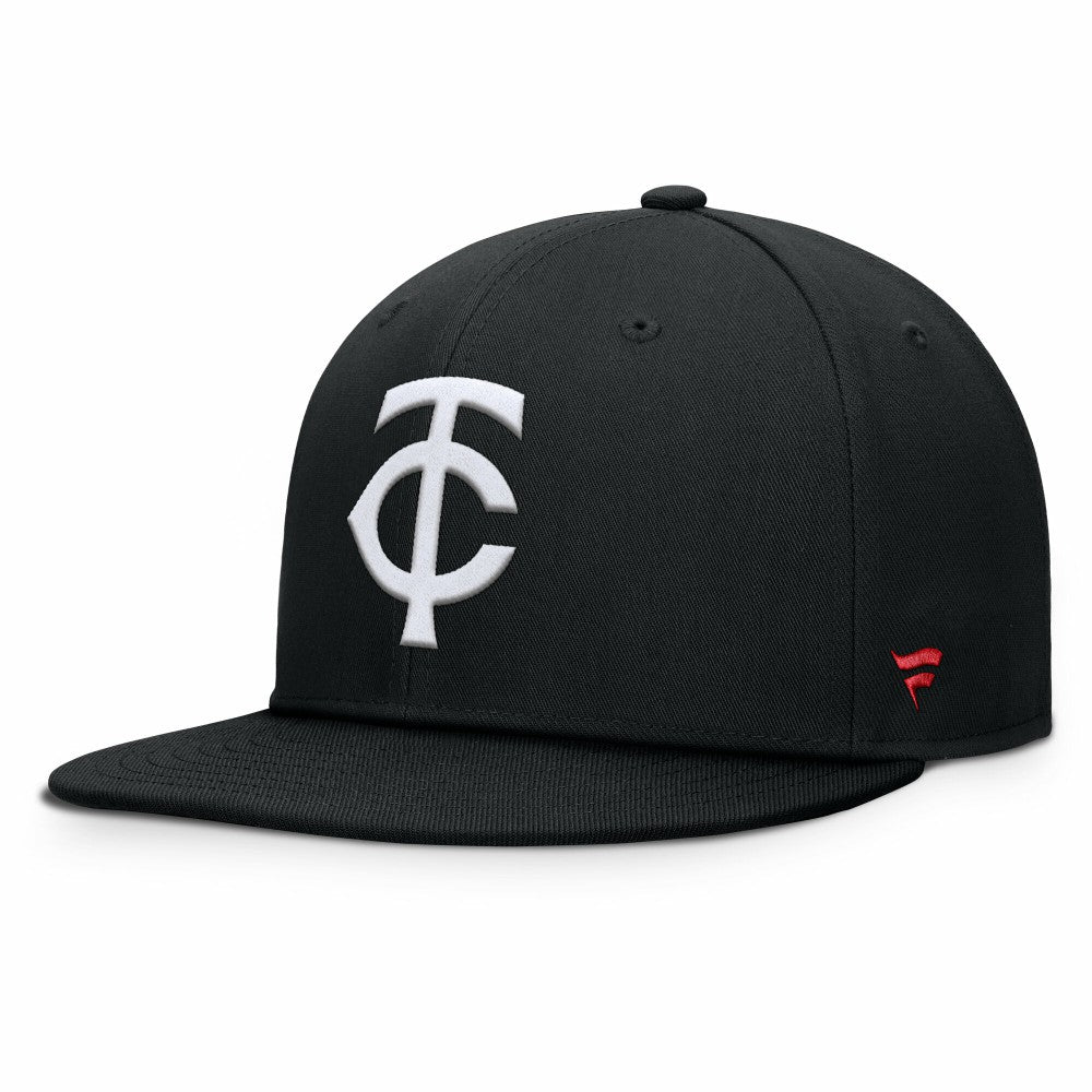 Black Minnesota Twins Fanatics Walk-Off Bullpen Snapback Hat