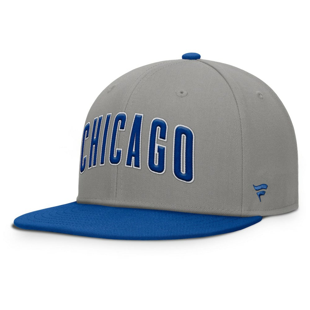 Gray/Royal Chicago Cubs Fanatics Clubhouse Dugout Fitted Hat
