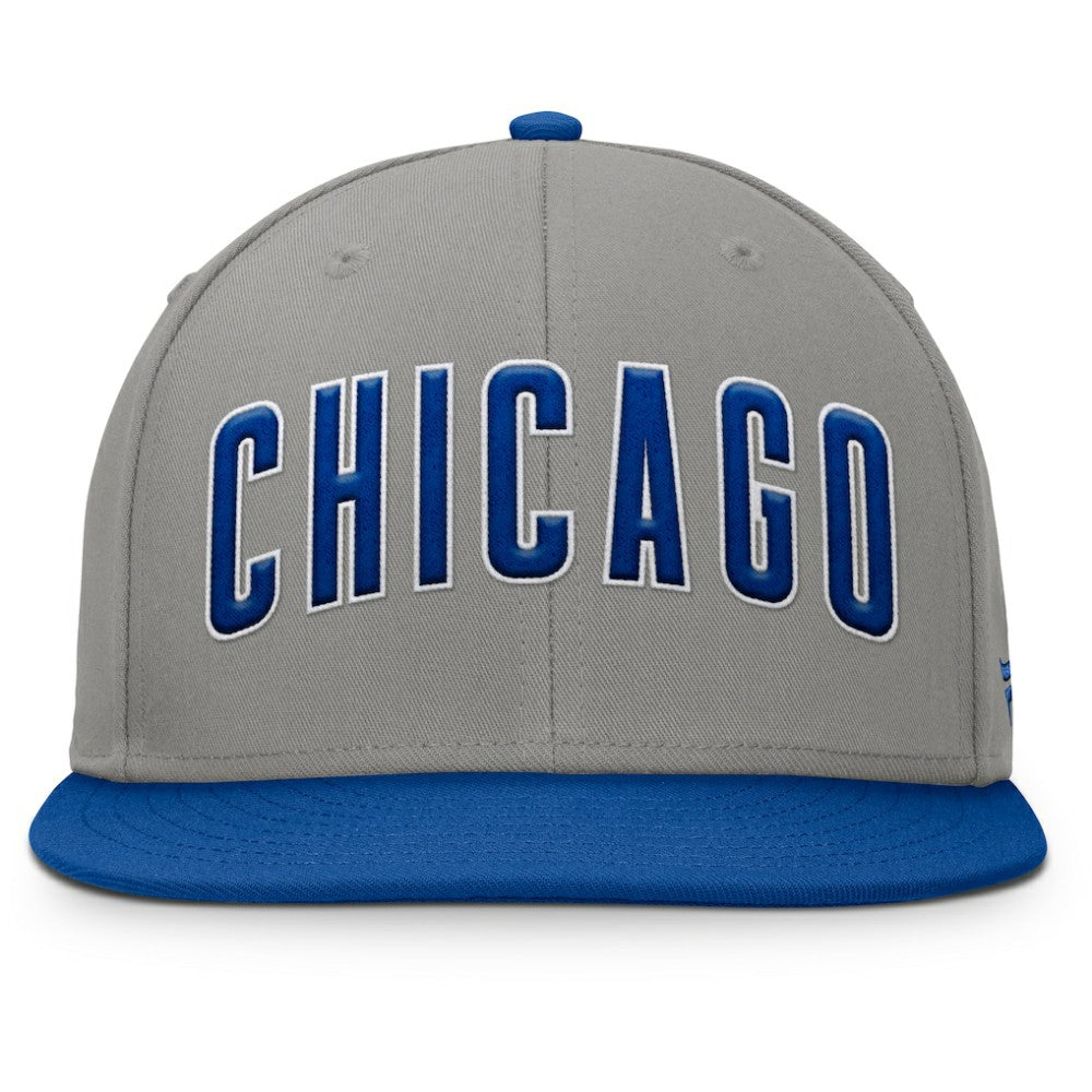 Gray/Royal Chicago Cubs Fanatics Clubhouse Dugout Fitted Hat