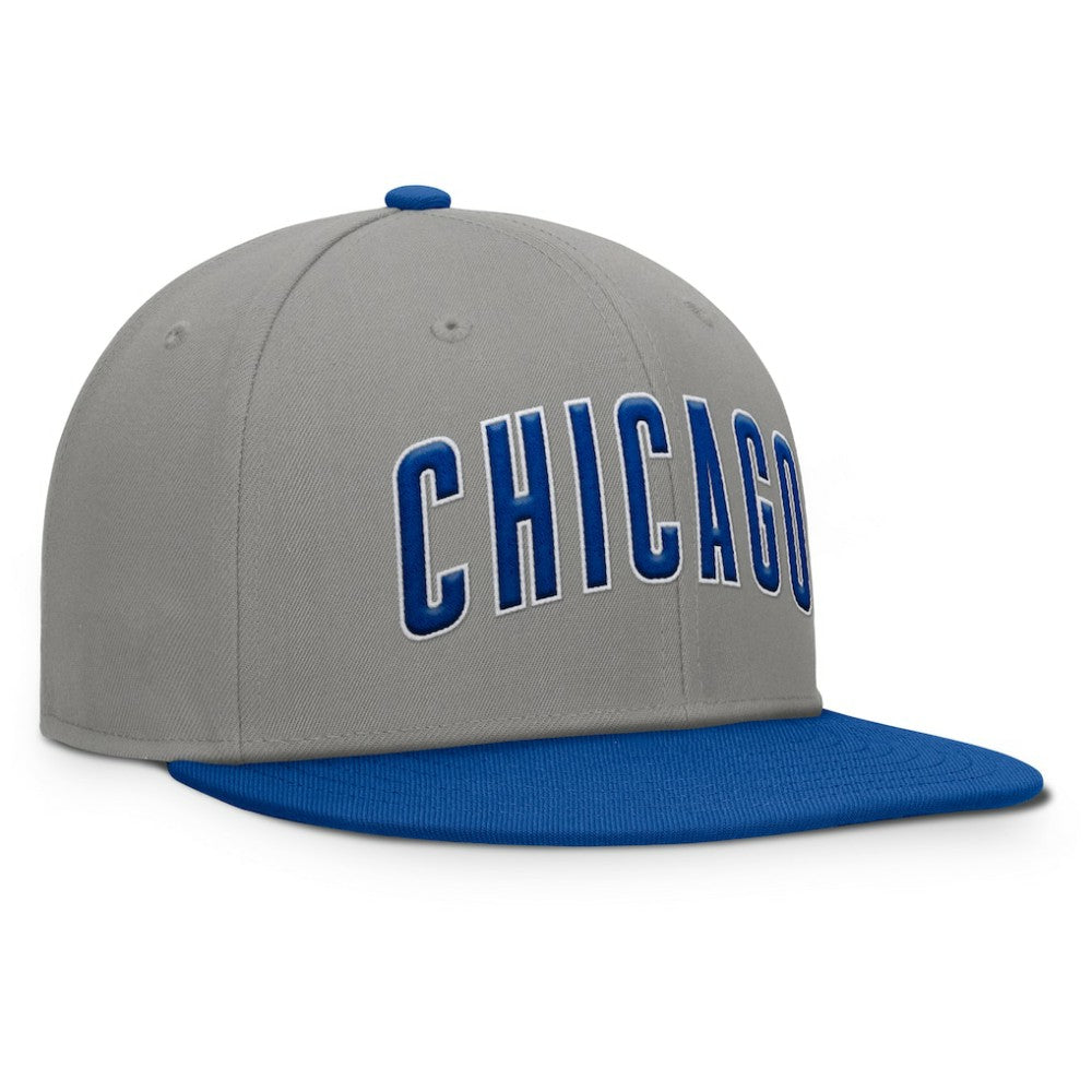 Gray/Royal Chicago Cubs Fanatics Clubhouse Dugout Fitted Hat