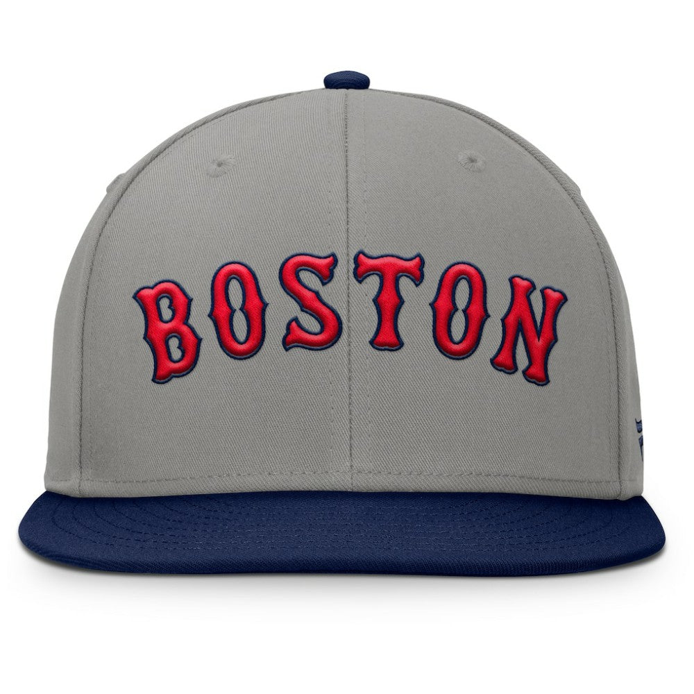 Gray/Navy Boston Red Sox Fanatics Clubhouse Dugout Fitted Hat