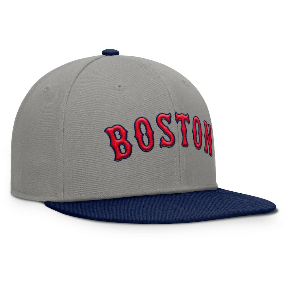 Gray/Navy Boston Red Sox Fanatics Clubhouse Dugout Fitted Hat