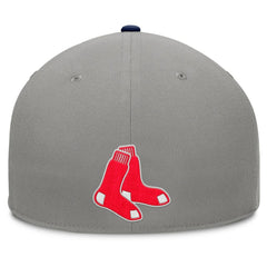 Gray/Navy Boston Red Sox Fanatics Clubhouse Dugout Fitted Hat