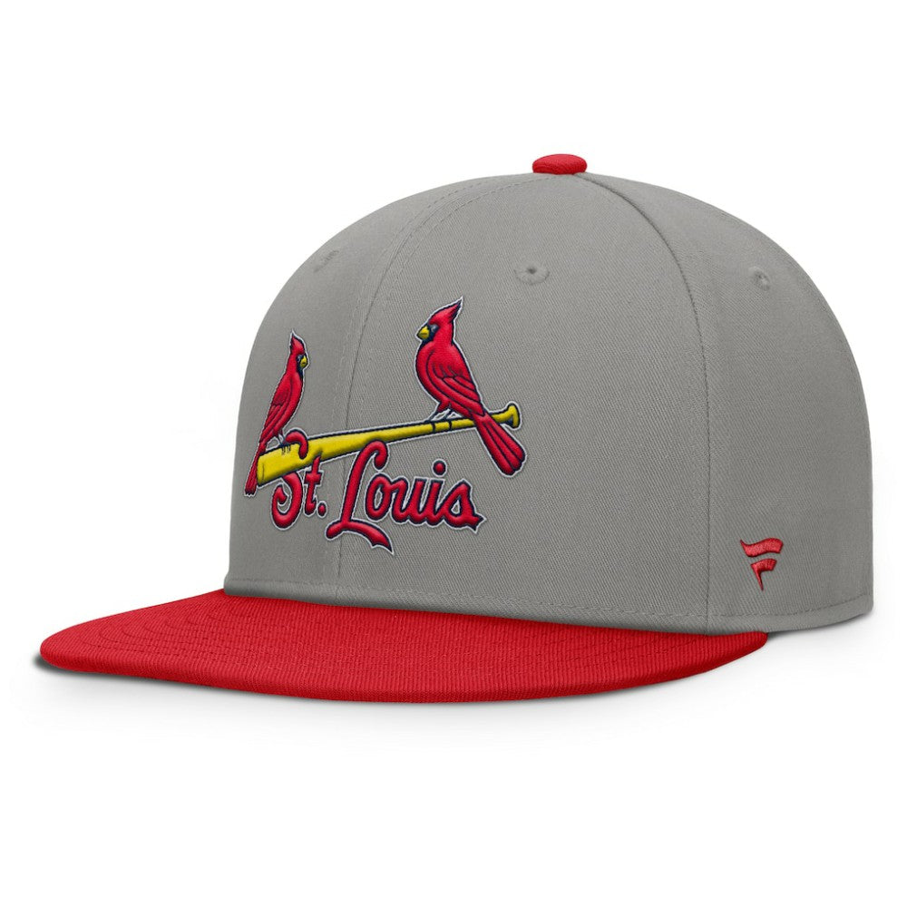 Gray/Red St. Louis Cardinals Fanatics Clubhouse Dugout Fitted Hat