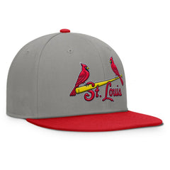 Gray/Red St. Louis Cardinals Fanatics Clubhouse Dugout Fitted Hat
