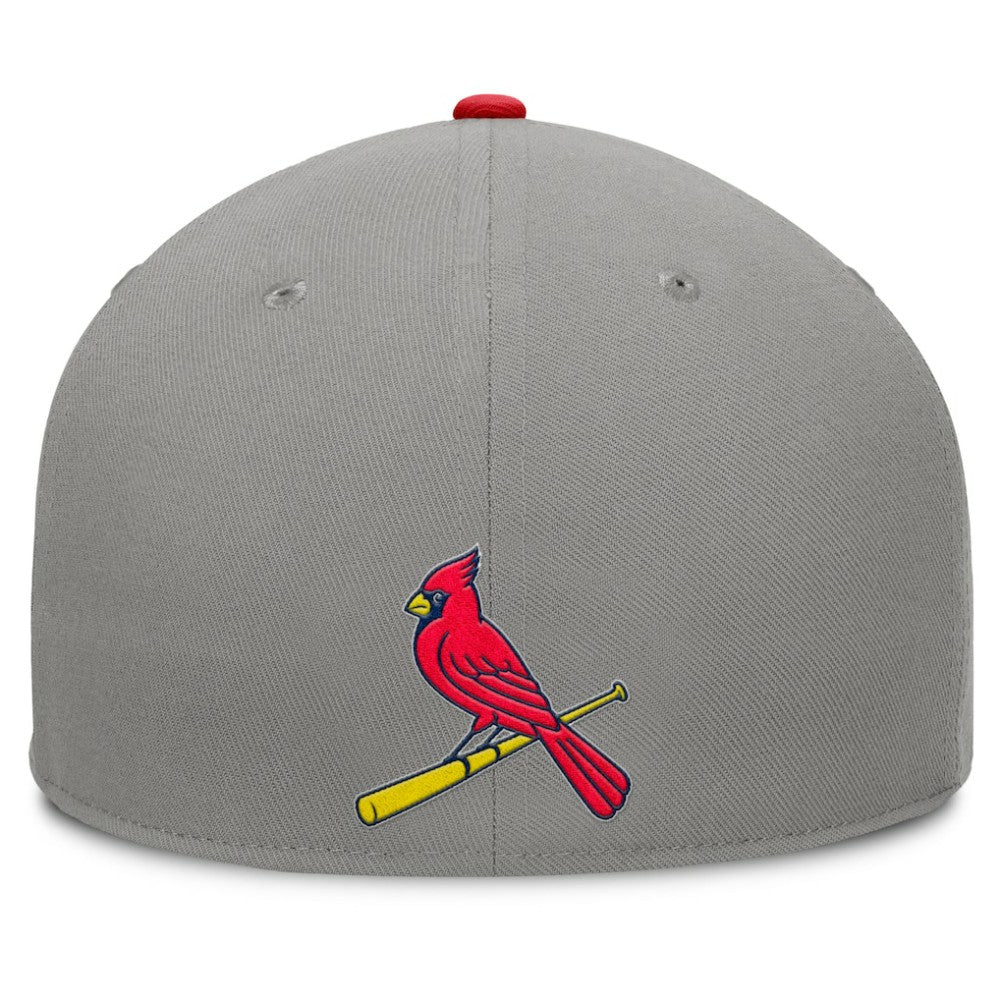 Gray/Red St. Louis Cardinals Fanatics Clubhouse Dugout Fitted Hat