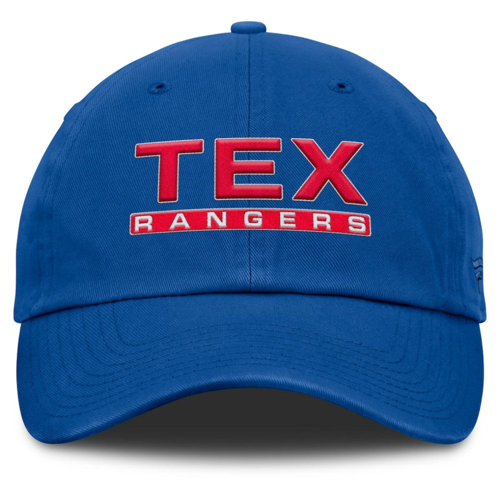 Royal Texas Rangers Fanatics Women's Fly Out Adjustable Hat