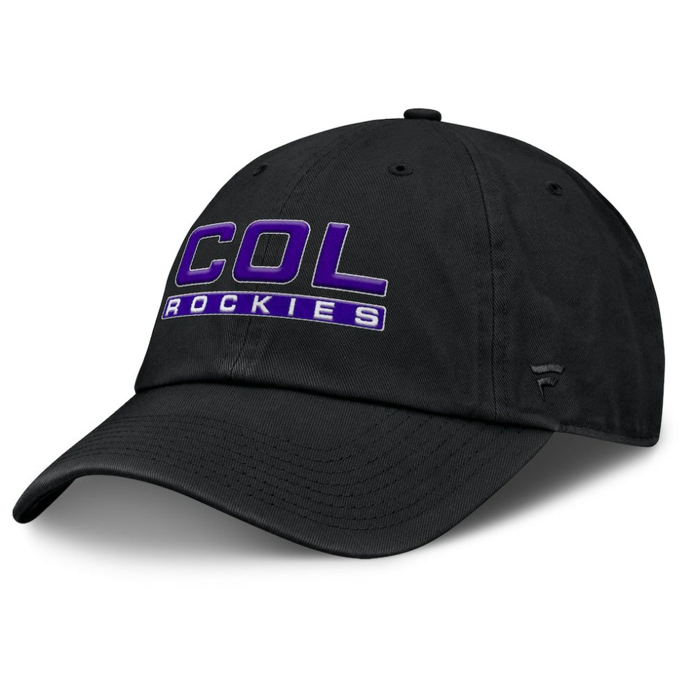 Black Colorado Rockies Fanatics Women's Fly Out Adjustable Hat