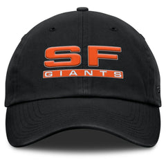 Black San Francisco Giants Fanatics Women's Fly Out Adjustable Hat