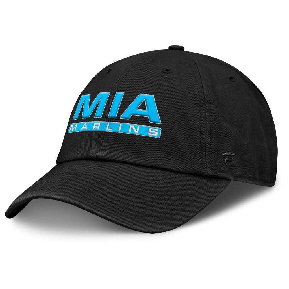 Black Miami Marlins Fanatics Women's Fly Out Adjustable Hat