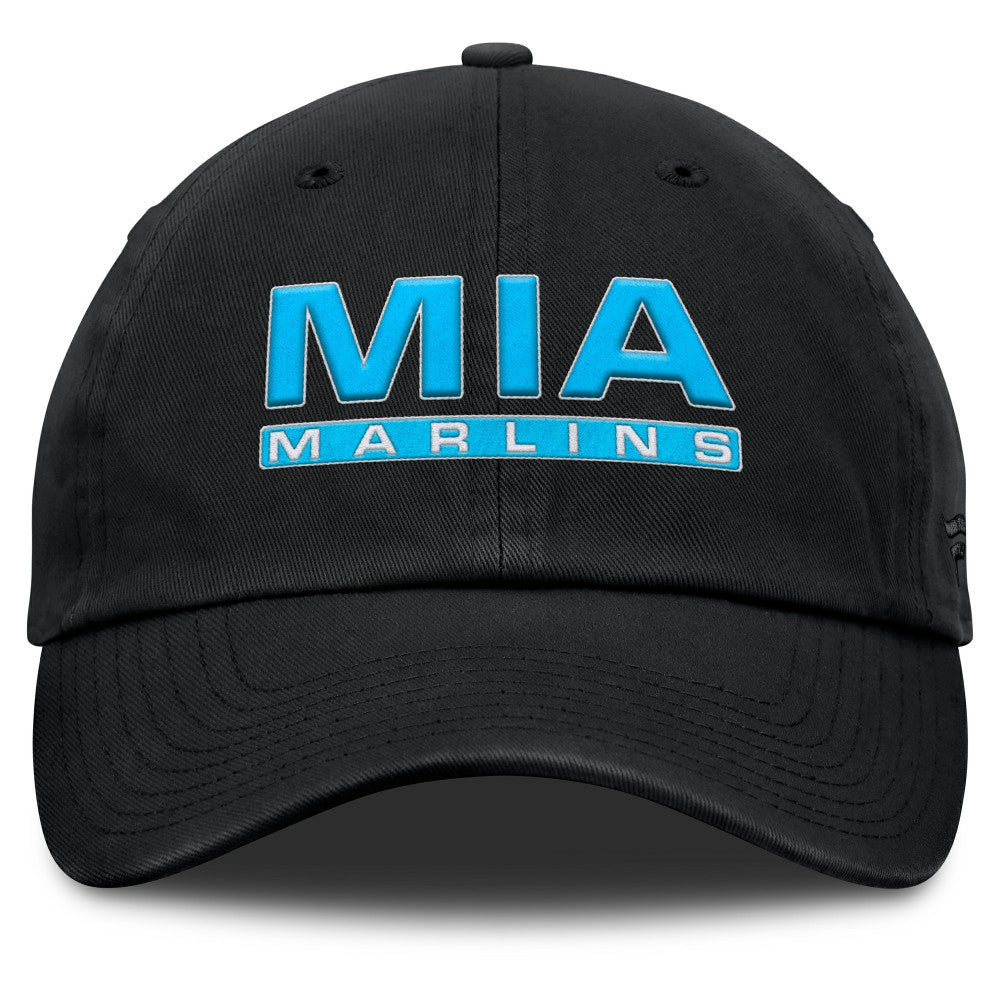 Black Miami Marlins Fanatics Women's Fly Out Adjustable Hat