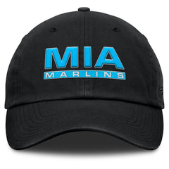 Black Miami Marlins Fanatics Women's Fly Out Adjustable Hat