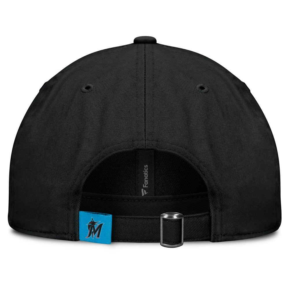 Black Miami Marlins Fanatics Women's Fly Out Adjustable Hat